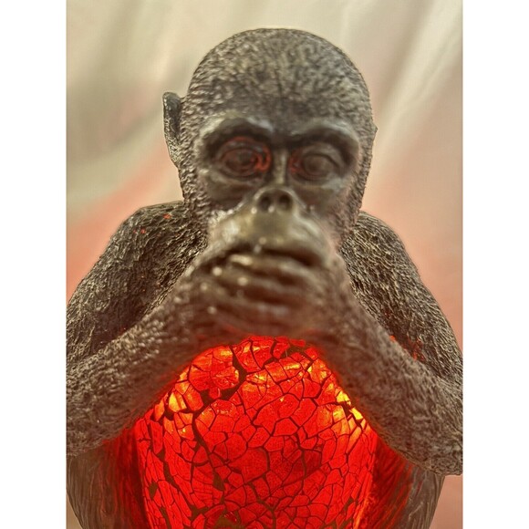 Speak No Evil Unique Monkey Gorilla Accent Lamp Nightlight Brand New (TLS1038C) - Picture 2 of 8
